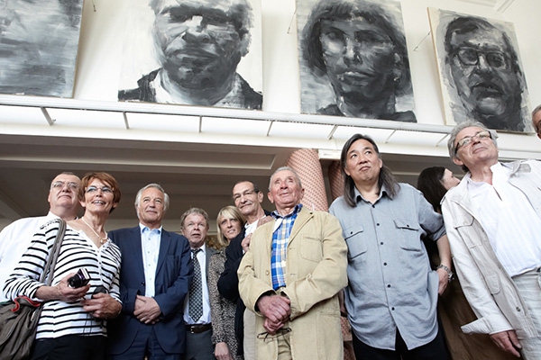 « Le meilleur travailleur du CROUS », de Yan Pei-Ming (1992) retrouve le chemin du restaurant universitaire Maret