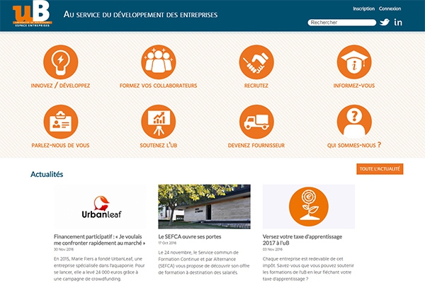 Espace Entreprises : “simplifier le lien entre l’entreprise et l’uB”