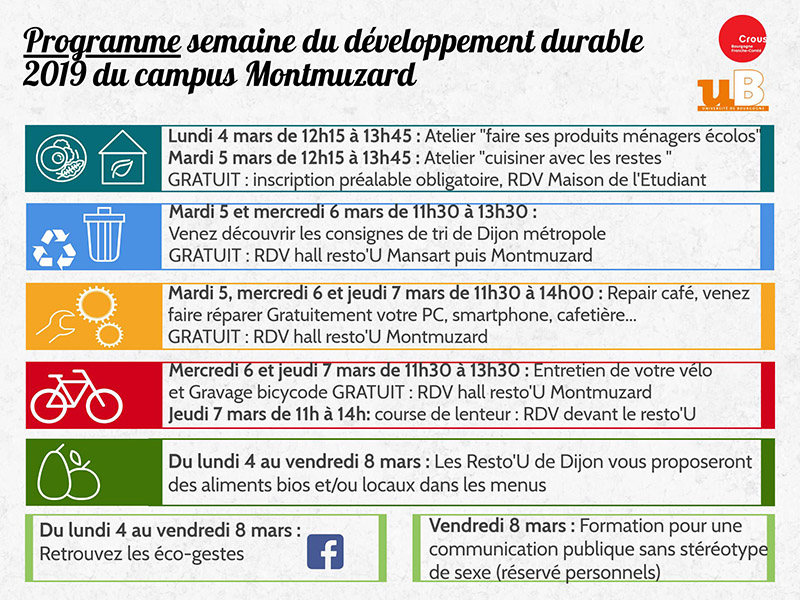 semaine developpement durable mars 2019 programme