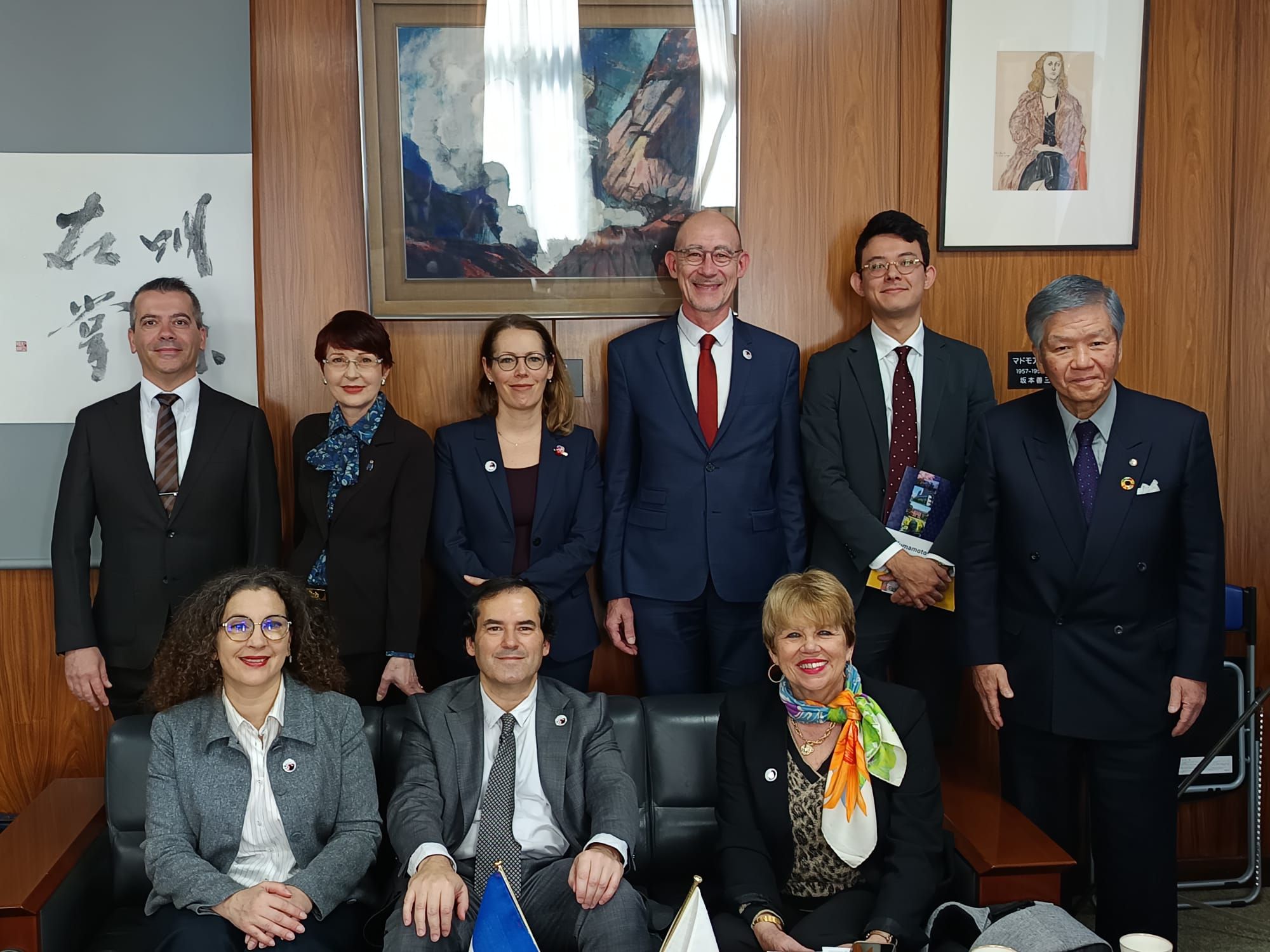 Délégation dijonnaise au Japon : Grégory Wegmann rencontre les présidents des universités de Sojo et de Kumamoto