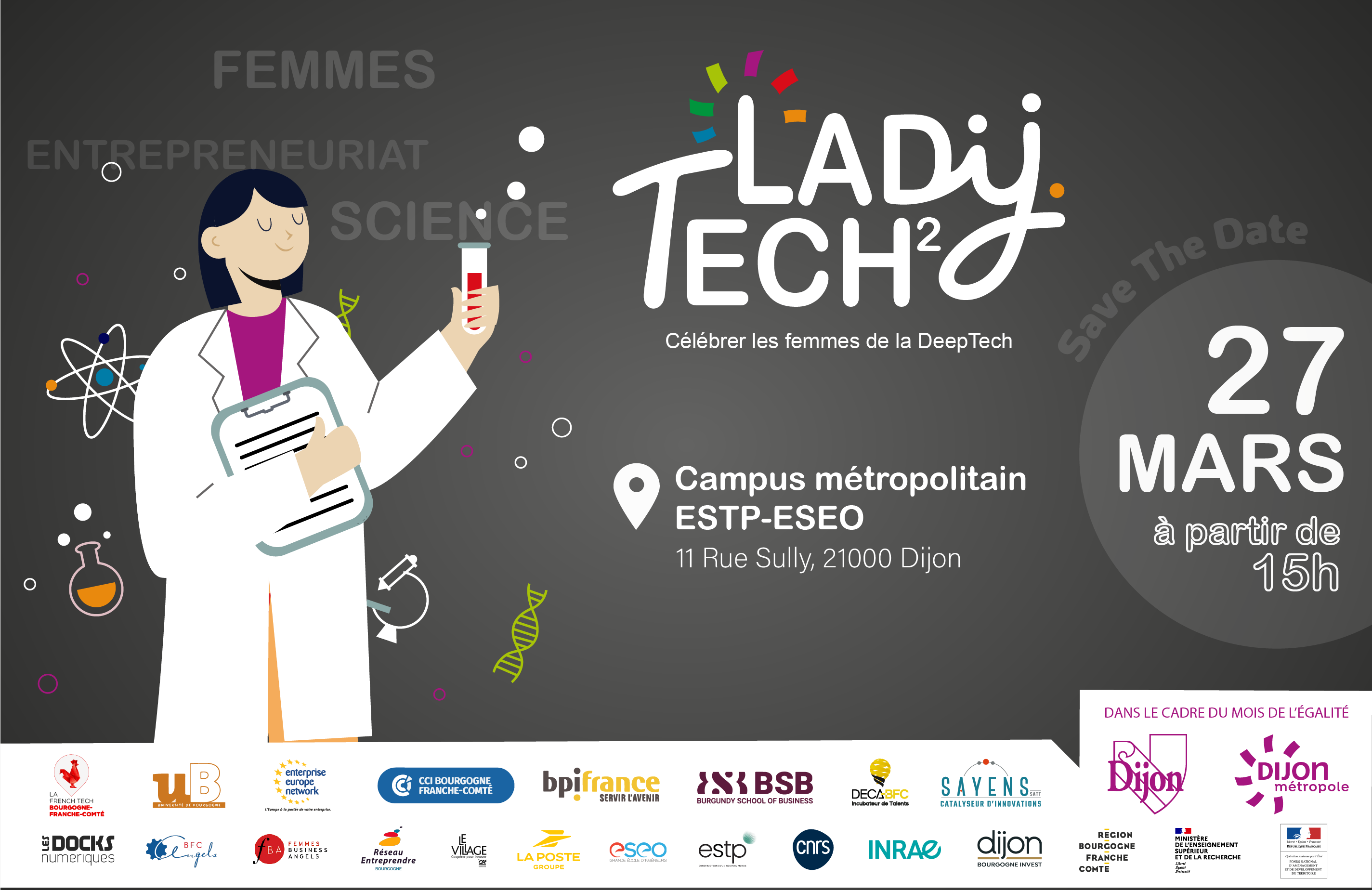 Les laboratoires de l’uB participent à la seconde édition des LADYJ.Tech, le 27 mars prochain