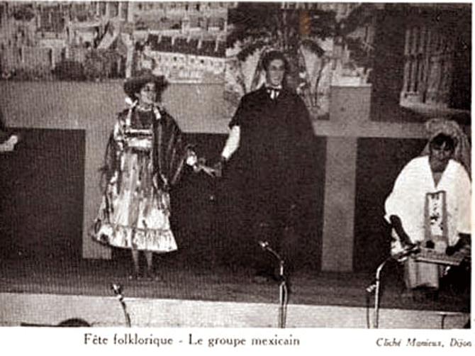 Les activités proposées pour les étudiants par le CIEF de l’époque - la fête folklorique, extrait brochure.