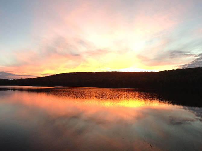 Parc national de la Mauricie au Québec.