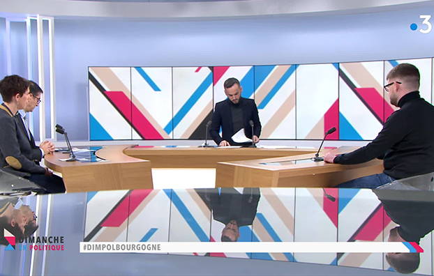 “Université, la génération sacrifiée ?” Vincent Thomas sur le plateau de Dimanche en politique, France 3 Bourgogne