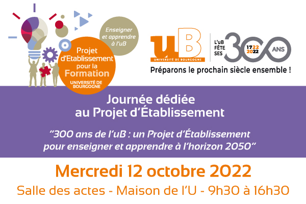 « 300 ans de l’uB : un Projet d’Établissement » : une journée dédiée le 12 octobre 2022